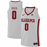 Alabama Crimson Tide #0 Donta Hall White College Basketball Jersey Dzhi,baseball caps,new era cap wholesale,wholesale hats